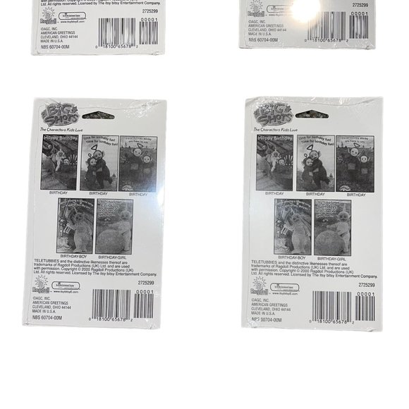 NIP American Greetings Teletubbies Vintage 2000 5 Pack Birthday Cards Ragdoll - Picture 6 of 7